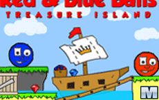 Red & Blue Balls - Treasure Island
