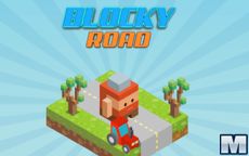 Blocky Road Runner Game 2D